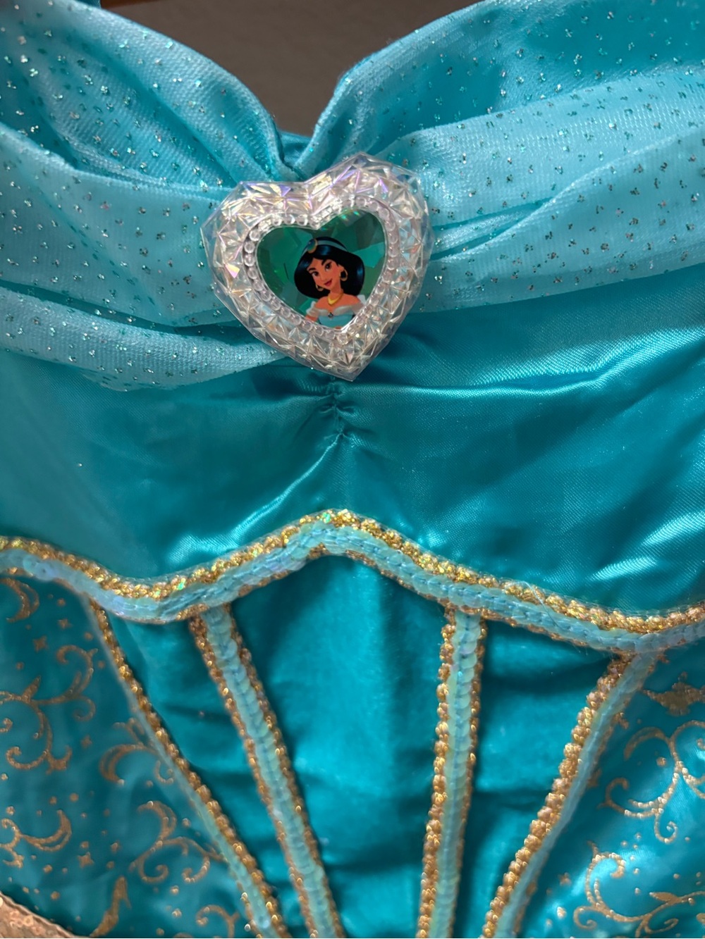 Disney’s Aladdin Girls Jasmine Costume in size 7-8 - Picture 3 of 5
